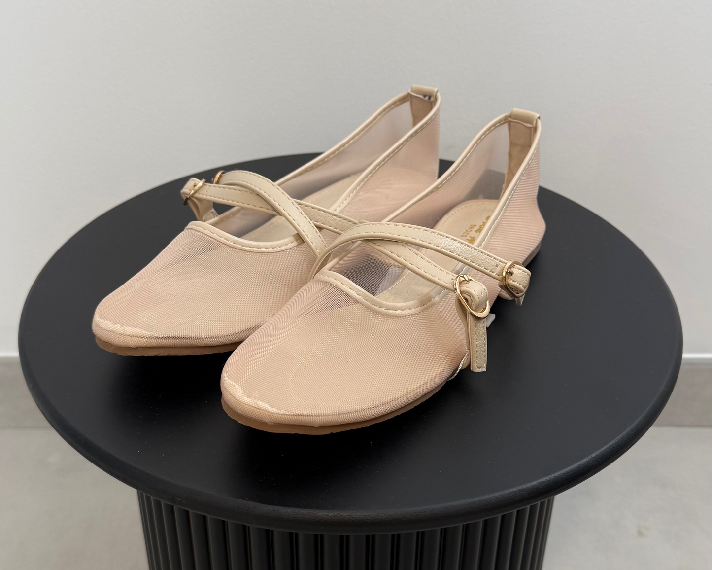 Ballerine à brides Beige