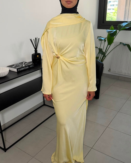 Robe Satin Drapée
