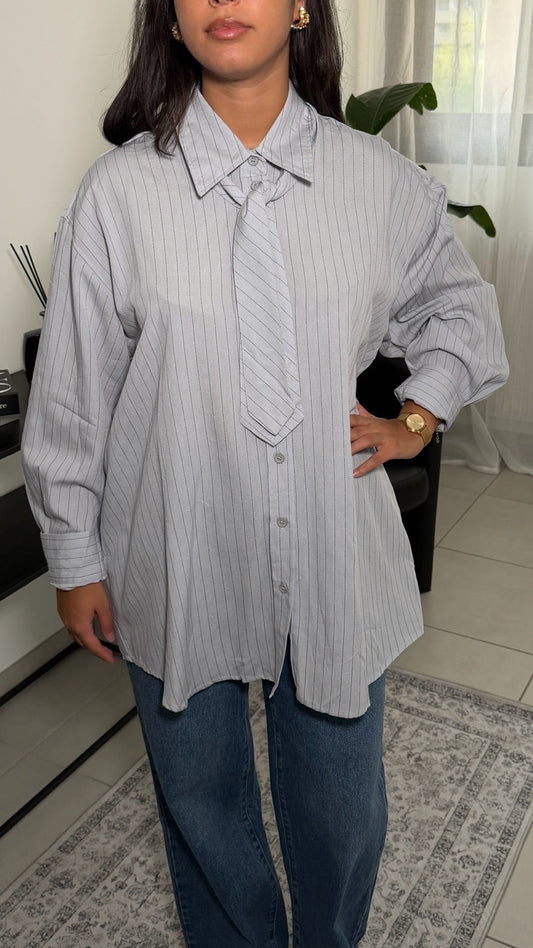 Chemise Cravate - Bleu Ciel