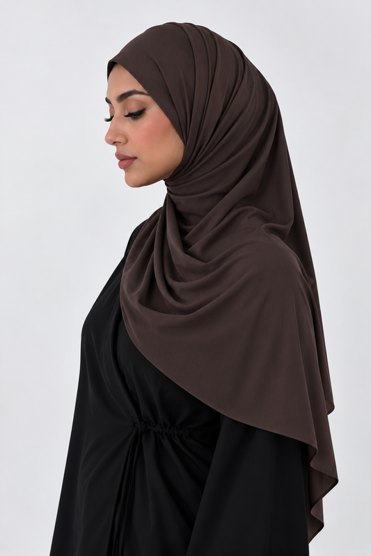 Jersey Liquid - Marron Foncé