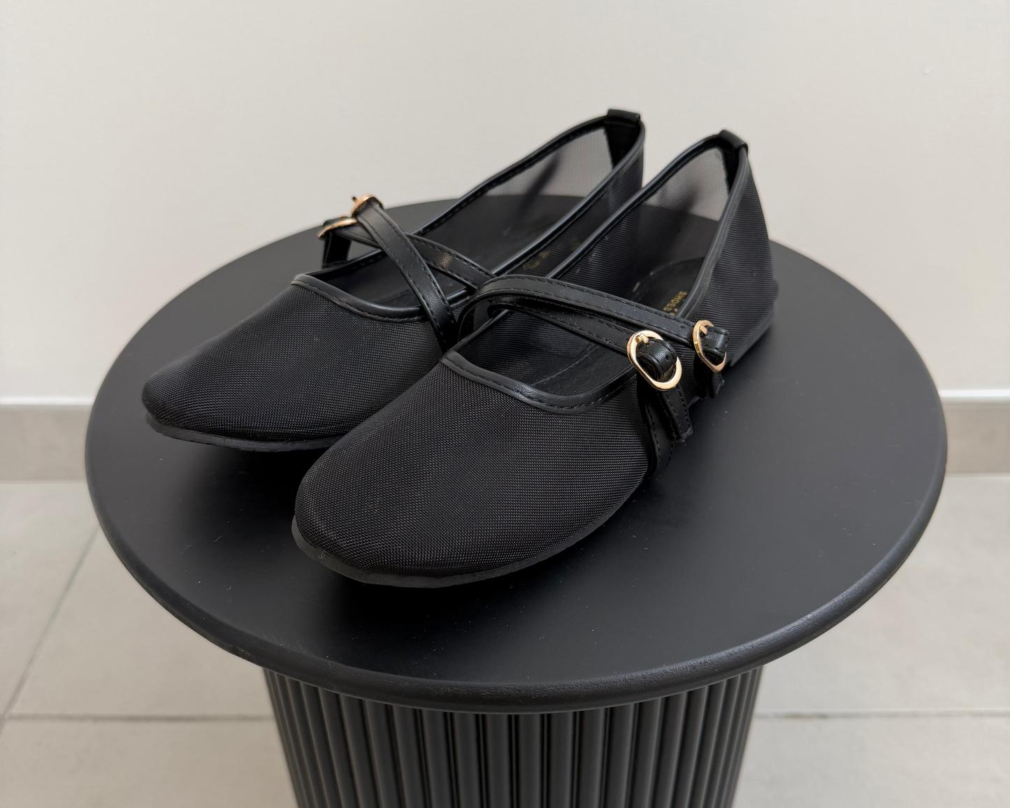 Ballerine à brides Noir