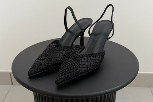Escarpin à talon Noir