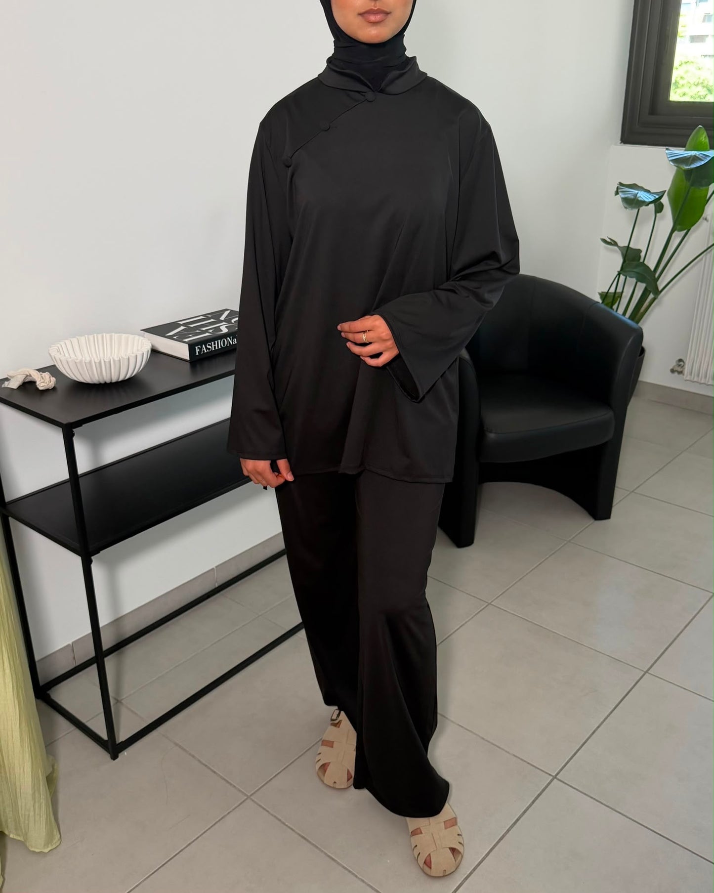 Burkini à détails boutons