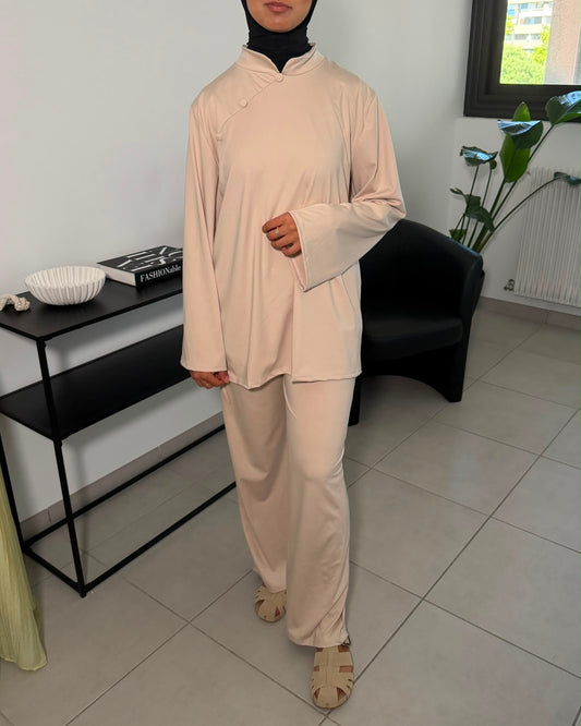 Burkini à détails boutons
