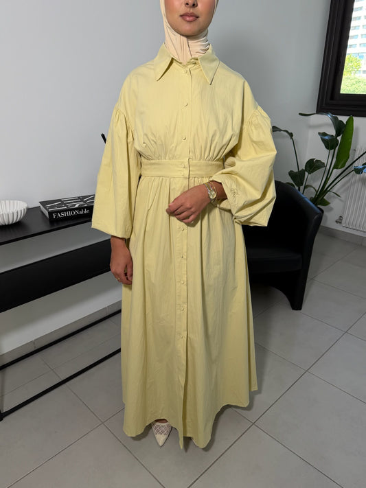 Robe chemise en popeline